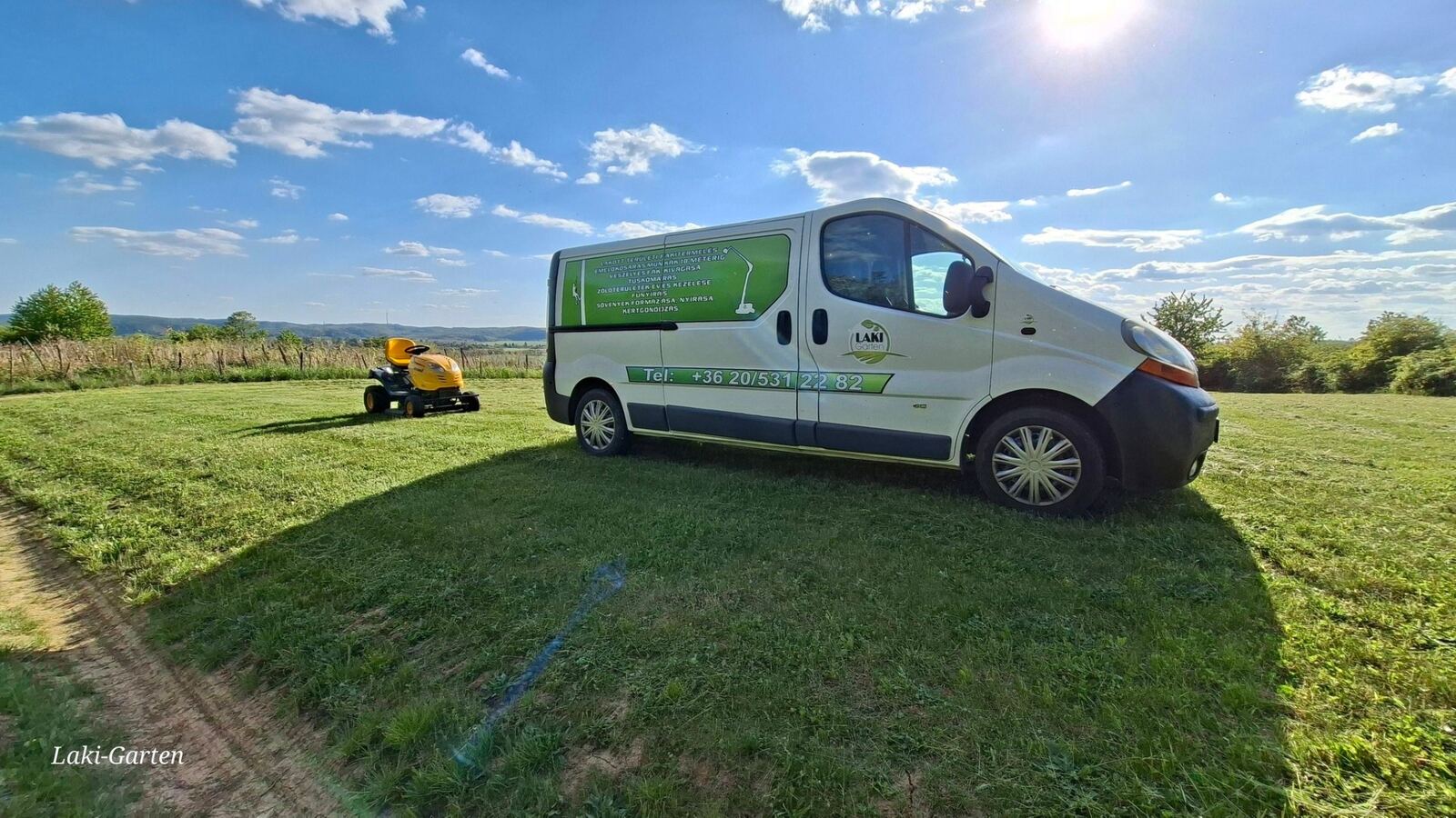 Laki-Garten szerviz autó és fűnyíró traktor